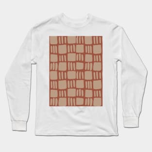 Abstract squares - neutral Long Sleeve T-Shirt